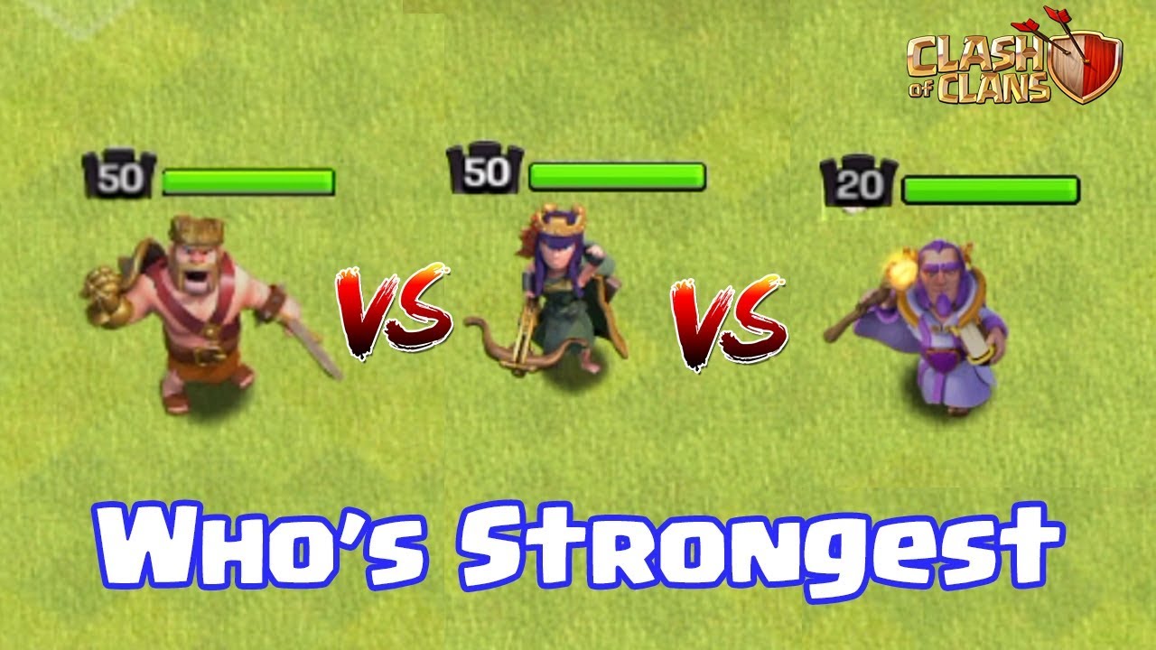 Barbarian King Vs Archer Queen Vs Grand Warden Who S Strongest