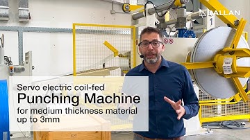 Servo electric coil-fed Punching Machine for MEDIUM THICKNESS material