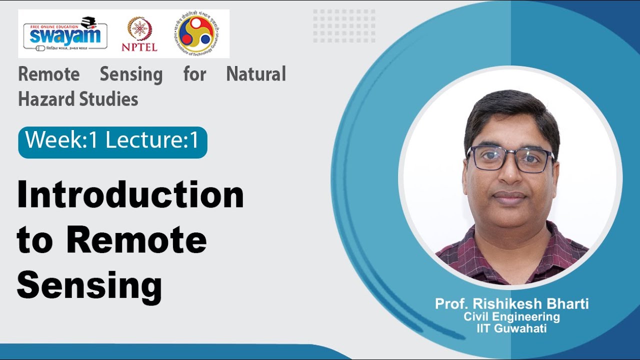 Lecture 1: Introduction to Remote Sensing - YouTube