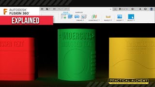 Embossing and Debossing Explained [Fusion 360 - Tutorial] - Emboss Tool and Extrude Tool Walkthrough