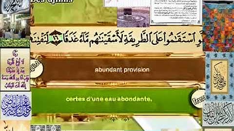 سورة  ألجن مصطفى اللاهوني  Quran in English & French  ــ٧٢