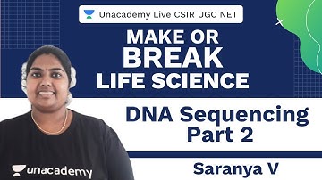 Make or Break Topics: DNA Sequencing Part 2 | Life Science | CSIR 2020 | UGC NET | Saranya V