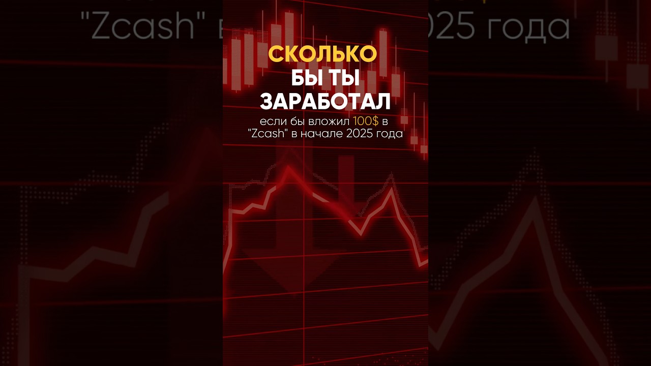 Сколько бы ты ЗАРАБОТАЛ, если бы вложил 100$ в Zcash в начале 2025 года?