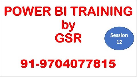 Power Query Session 3|PowerBI Session 12 | Power Bi Training by GSR