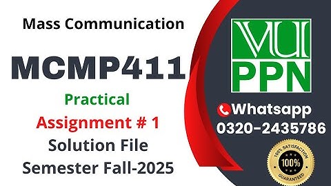 MCMP411 Practical Assignment 1 solution Fall 2025 #mcmp411 #practical mcmp 411