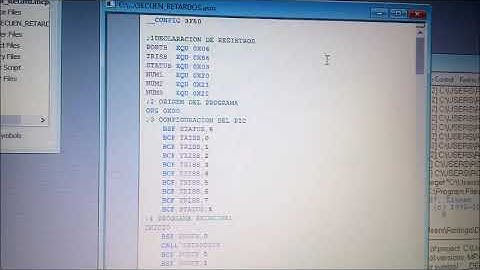 Secuencias con retardo... Mplab... Pic16f628a