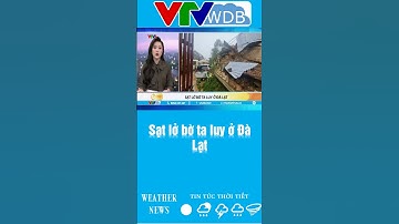 Sạt lở bờ ta luy ở Đà Lạt | VTVWDB