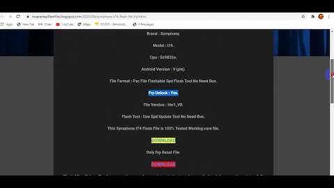 Symphony i74 Flash File 100% working pac file