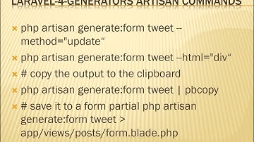Laravel and Laravel Artisan CLI