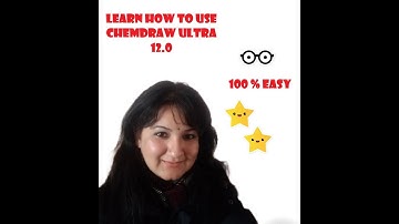 ChemDraw Ultra 12 0 Tutorial in Hindi