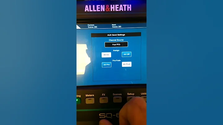 A&H SQ- How to make a post-fader Aux send