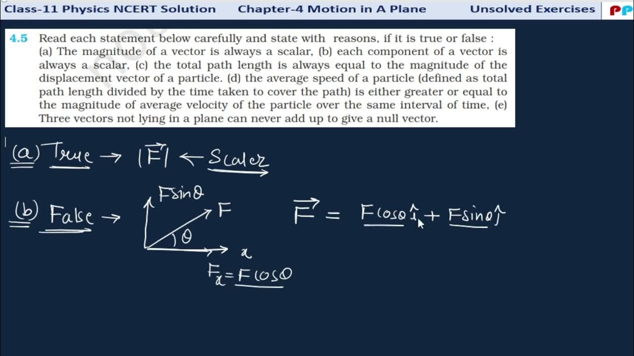 Exercise 4 5 class 11 physics ncert chapter 4 motion in a plane