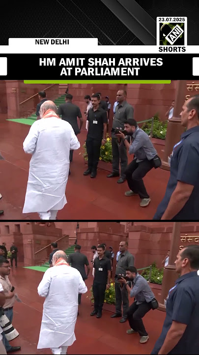 Union Home Minister Amit Shah arrives at Parliament