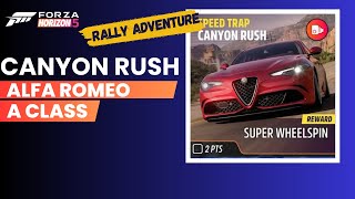 Forza Horizon 5 - Speed Trap Canyon Rush - A Class - Alfa Romeo
