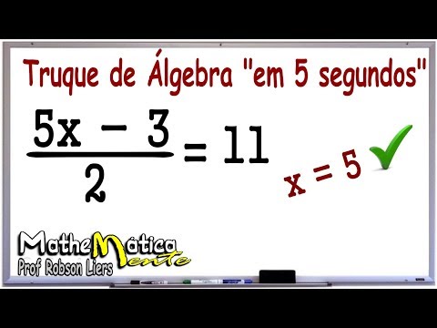 Vídeo: Como Resolver Um Exemplo De álgebra Para A 7ª Série