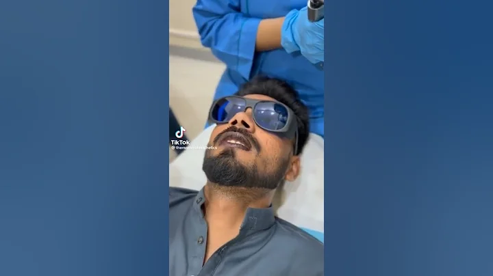 Black lips turn in to pink - laser treatment- satisfying #watch #laser