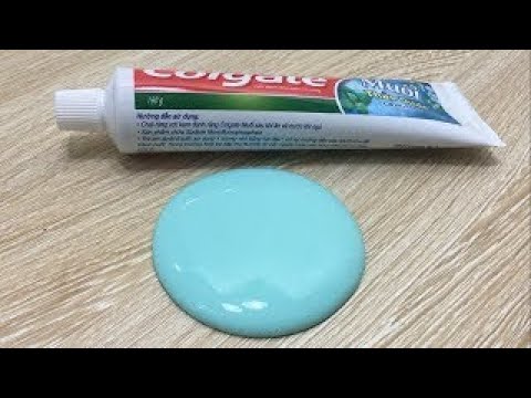 Toothpaste And Sugar Slime How To Make Slime With Toothpaste 2 Ingredients Slime No Glu 2017