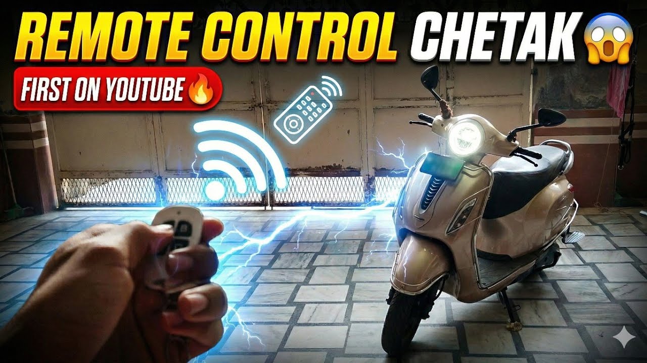 First on YouTube 😱 | India’s First Remote Controlled Bajaj Chetak | Shocking Result