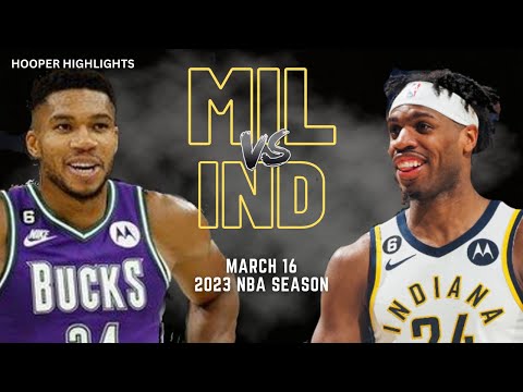 Milwaukee Bucks vs Indiana Pacers Full Game Highlights | Mar 16 | 2023 NBA Season