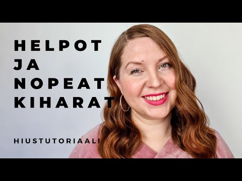 Hiustutorial: Helpot ja nopeat kiharat pannan avulla | Strawberry Emmi