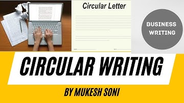 CIRCULAR WRITING - 4th sem. BCA/B.Sc./B.A. - Generic English- BU/BNU
