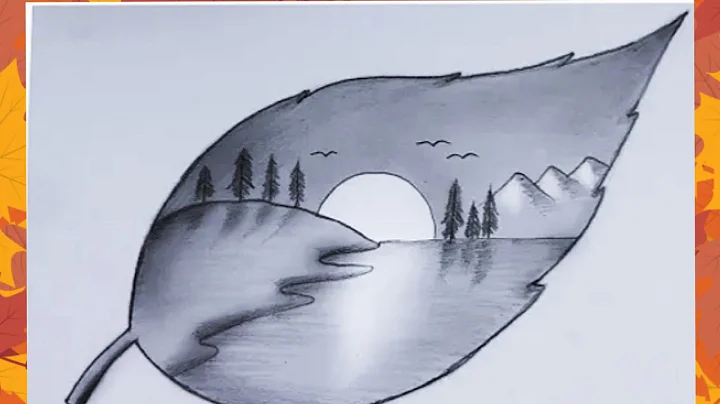 How to Draw Sunset Sea Beach | Pencil Drawing & Sketching || Shedding