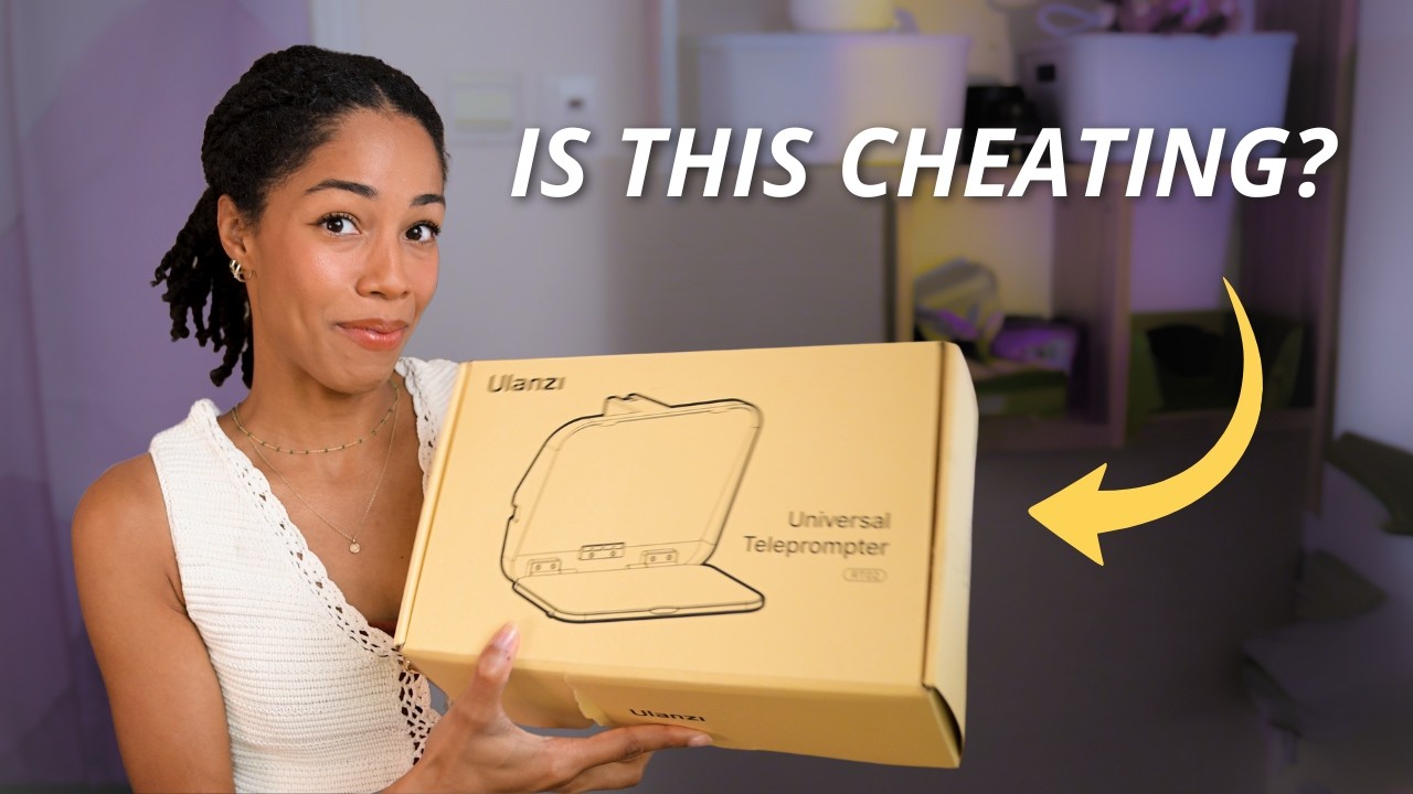I just bought a teleprompter for youtube...