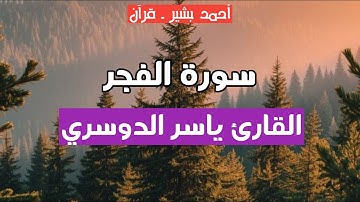 89 - القارئ ياسر الدوسري - سورة الفجر
