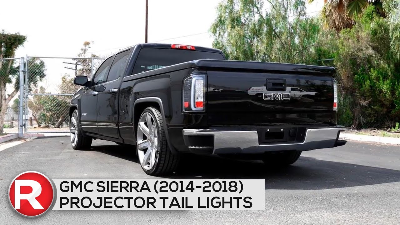 SpecD LED Tail Lights GMC Sierra (20142018) Black / Clear DIY How