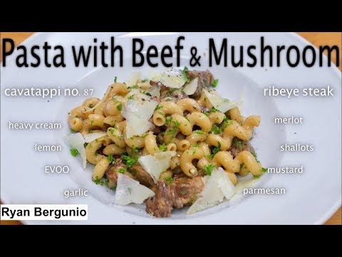 Pasta with Beef and Mushroom