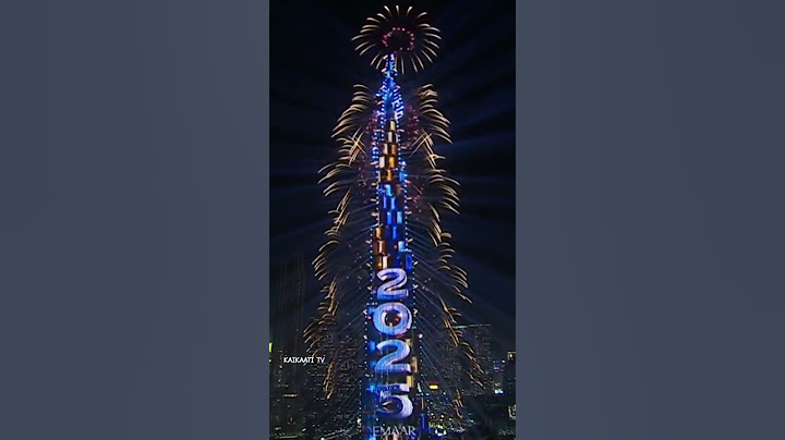 New Year's 2025:  fireworks display at the world's tallest skyscraper the Burj Khalifa in Dubai.
