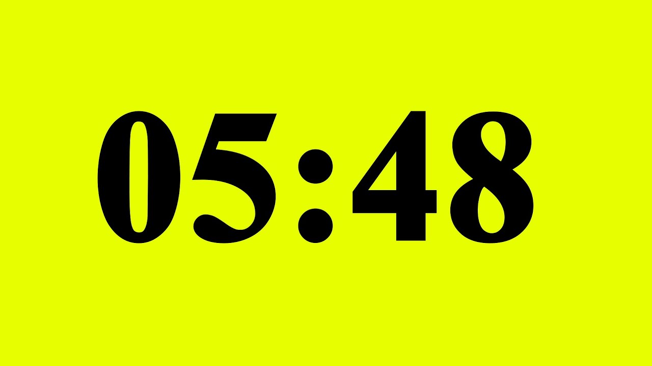 5 Minute 48 Second Timer