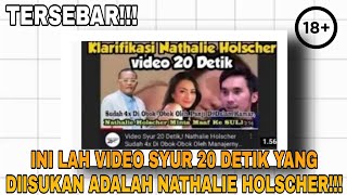 INI LAH VIDEO S*UR 20 DETIK YANG DIISUKAN ADALAH NATHALIE HOLSCHER ❗