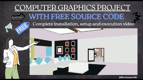 3D House Interior | OpenGL Project | Computer Graphics Project | With  Free Source Code