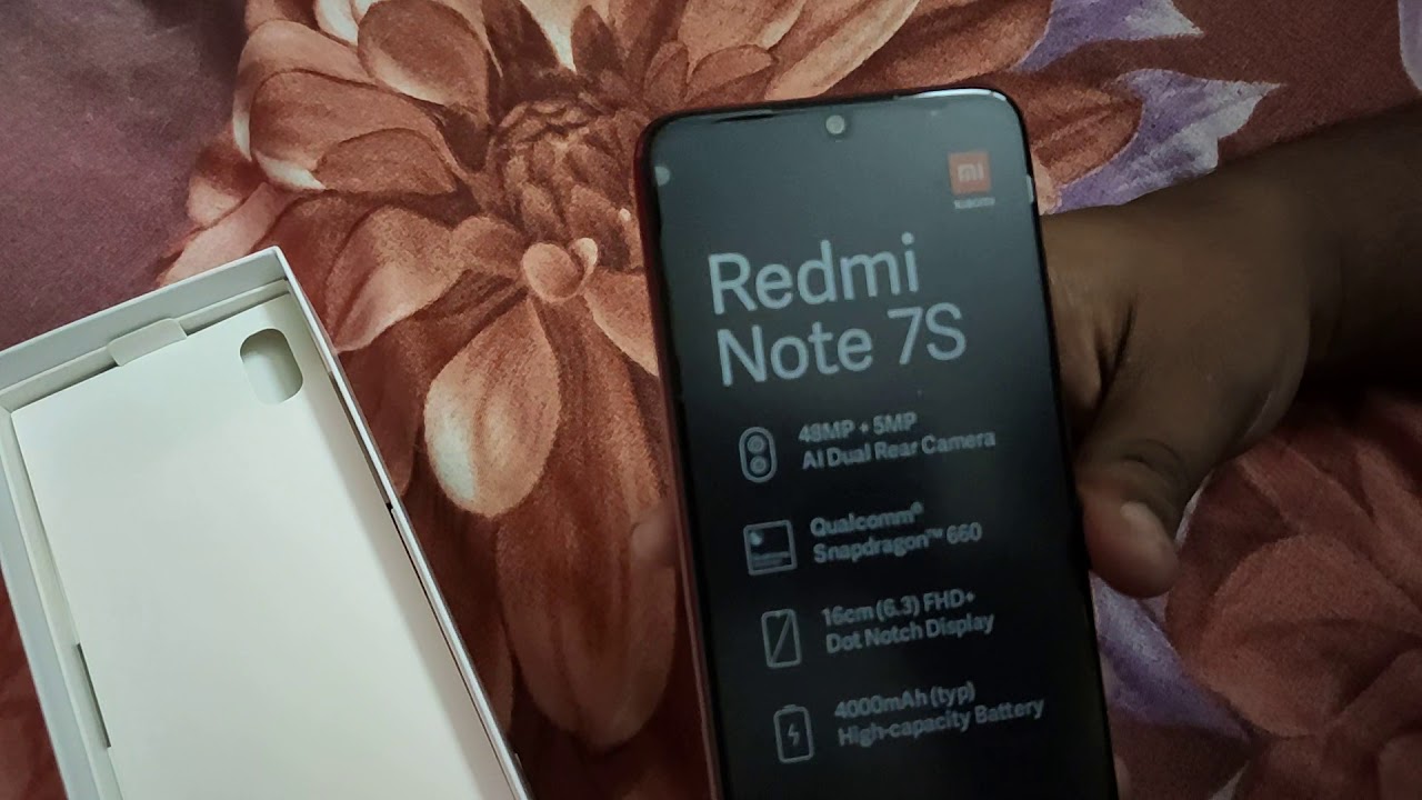 Redmi note 7S Ruby Red unboxing & first look😘😘😘😘👌👌