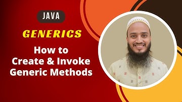 How to Create & Invoke Generic Static & Non-Static Methods | Method Type Parameter