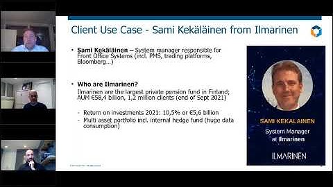 Webinar Recording - Reference Data Usage Management - Client Use Case - Ilmarinen