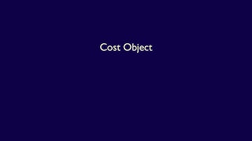 Chapter 2, Video 2, What is a cost object?