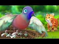        sparrows 7 children and cat hindi kahaniya moral stories  jojo tv