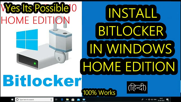 ENABLE BITLOCKER IN WINDOWS 10 HOME EDITION | USE BITLOCKER IN WINDOWS HOME EDITION | #sushiltech
