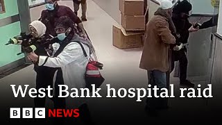 Israel West Bank hospital raid kills three Palestinian fighters | BBC News