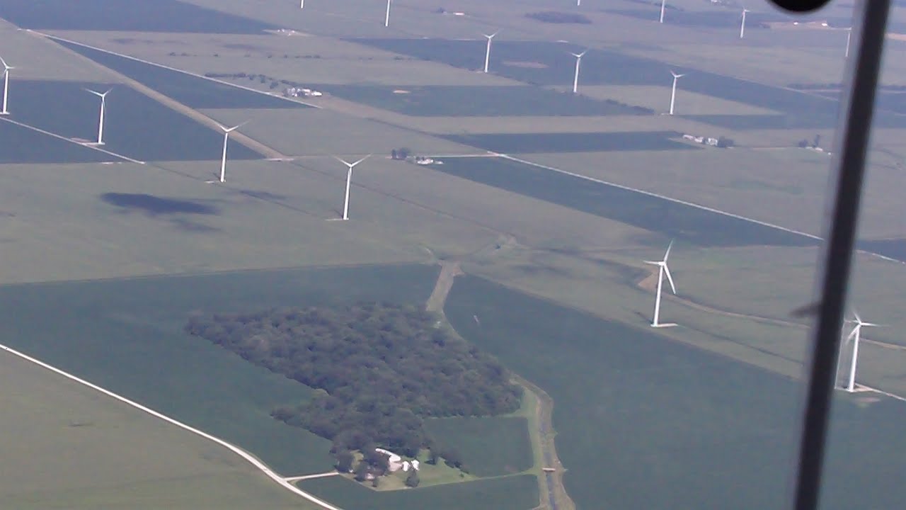 Windmill Farms of Illinois from the Air YouTube