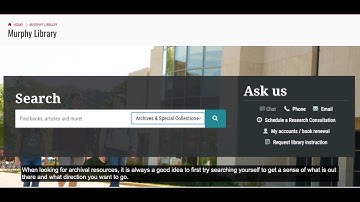 Where can I get help searching for archival materials?