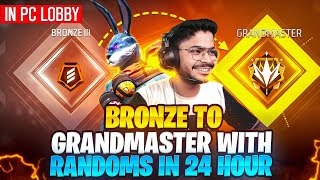 BRONZE TO GRANDMASTER 🤯 WITH RANDOMS ☠️ IN PC LOBBY 👽 -para SAMSUNG A3,A5,A6,A7,J2,J5,J7,S5,S6,S7,S9