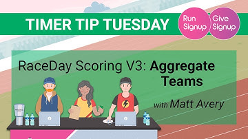 Timer Tip Tuesday: RaceDay Scoring V3 - Aggregate Teams