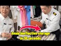 Avoid storing clothes ineffectively in 30 seconds | 30秒で無駄な服の収納を防ぐ