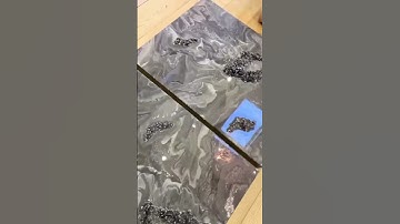 How to create a large resin geode splash back ⭐️ #splashback #geodeart #resinart