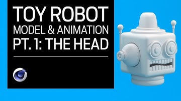 Cinema 4D - Toy Robot Tutorial Part 1: The Head. Volume Builder Model & Animation.
