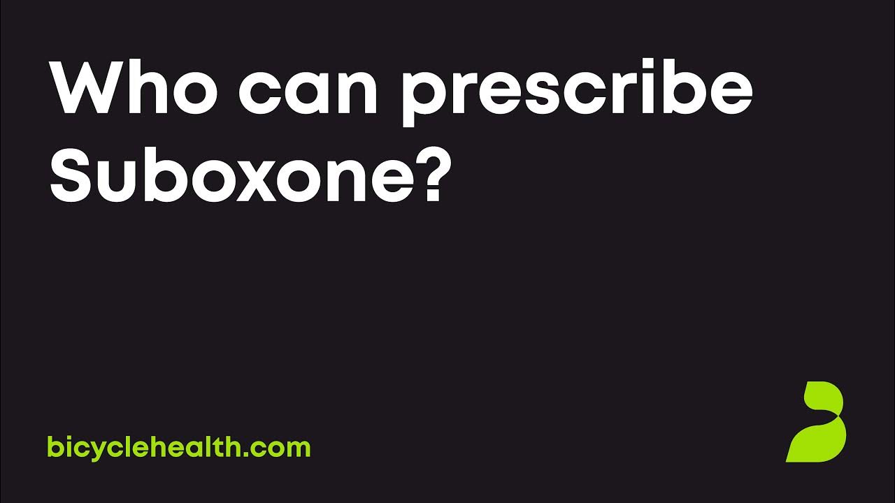 Who can prescribe suboxone to me youtube