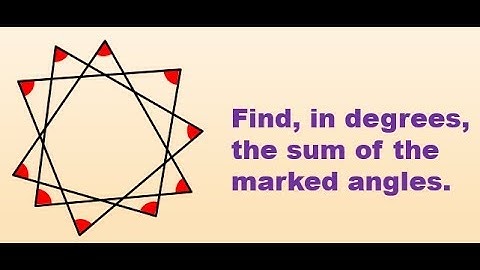 521 Math #17: angles in a 10-point STAR (solved within 30 seconds)